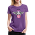 Kuh Shirt Because Kuhl Lustiges Bauern Frauen Premium T-Shirt - Lila