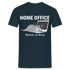 Home Office Shirt Faule Katze Mitarbeiter des Monats Lustiges T-Shirt - Navy