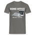 Home Office Shirt Faule Katze Mitarbeiter des Monats Lustiges T-Shirt - Graphit