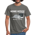 Home Office Shirt Faule Katze Mitarbeiter des Monats Lustiges T-Shirt - Graphit