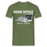 Home Office Shirt Faule Katze Mitarbeiter des Monats Lustiges T-Shirt - Militärgrün