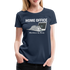 Home Office Shirt Faule Katze Mitarbeiterin des Monats Lustiges Frauen Premium T-Shirt - Navy