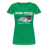 Home Office Shirt Faule Katze Mitarbeiterin des Monats Lustiges Frauen Premium T-Shirt - Kelly Green