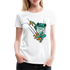 Lustiger Frosch Frauen Premium T-Shirt - weiß