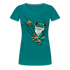 Lustiger Frosch Frauen Premium T-Shirt - Divablau