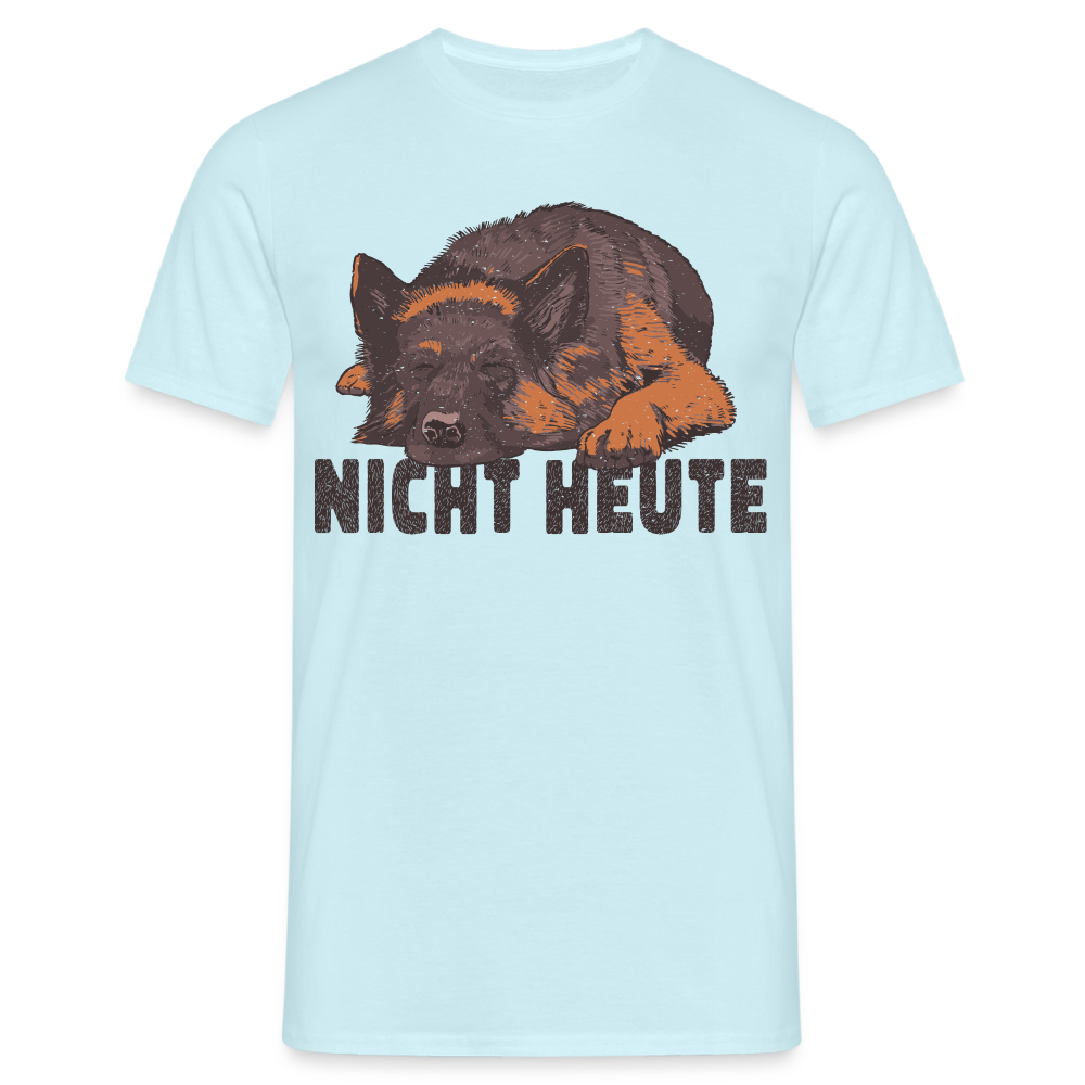 Schäferhund Shirt Fauler Hund Nicht Heute Lustiges T-Shirt - Sky