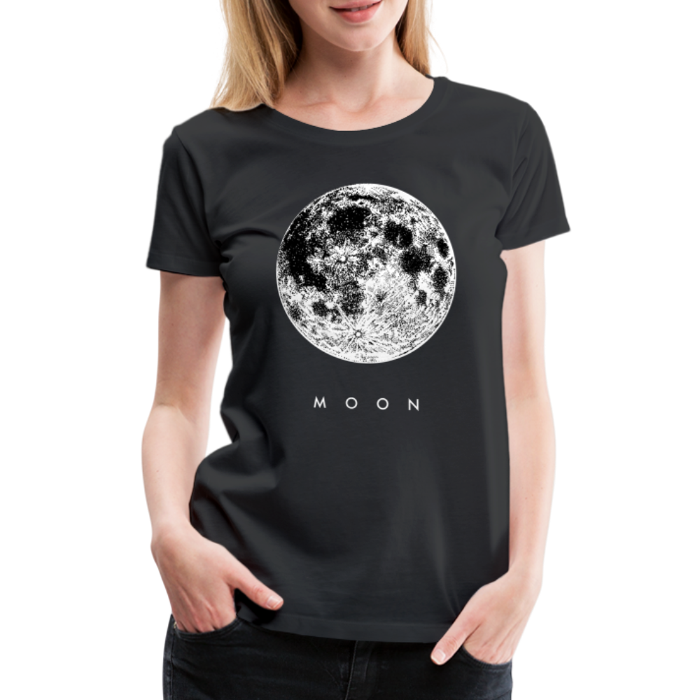 Mond Shirt Der Mond Frauen Premium T-Shirt - Schwarz