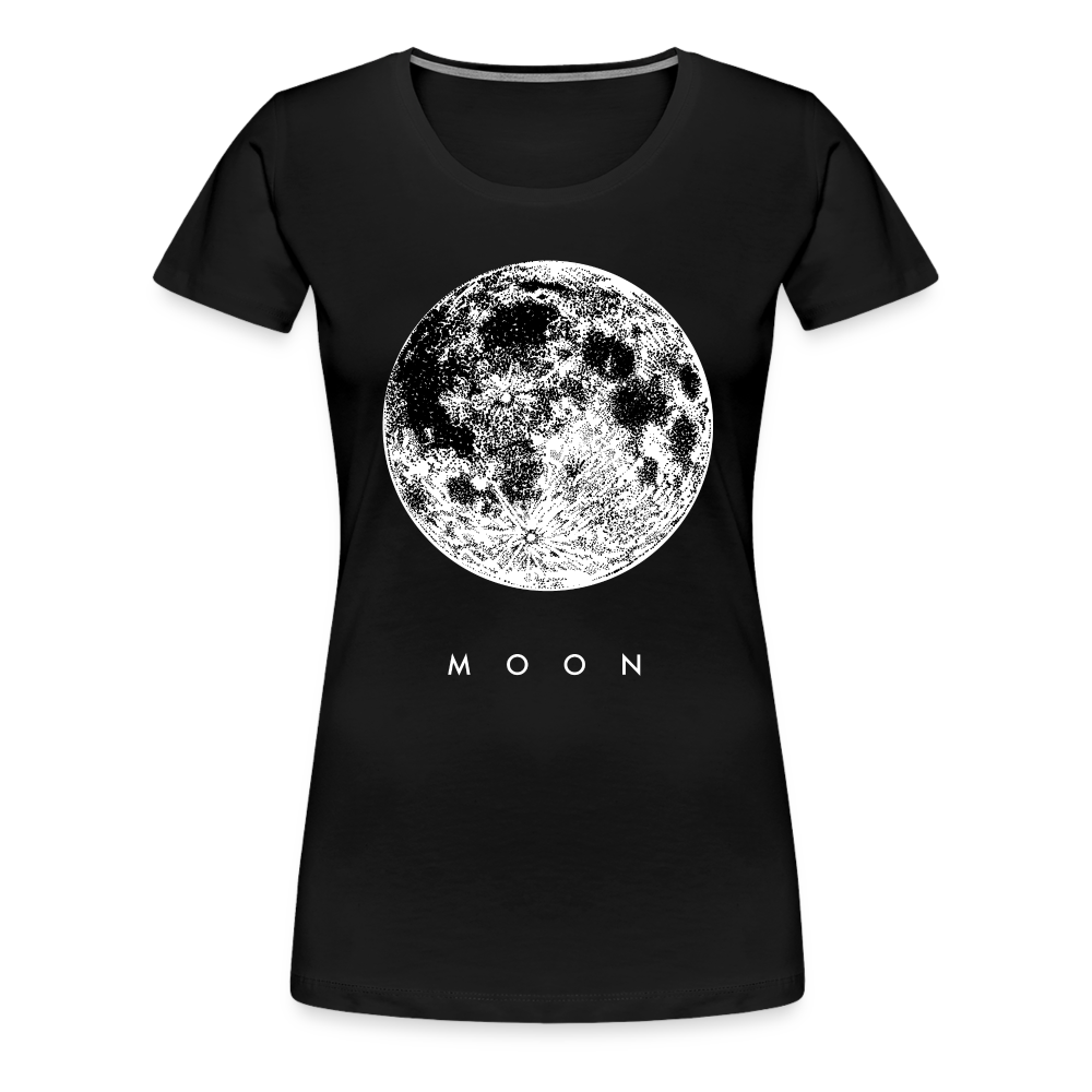 Mond Shirt Der Mond Frauen Premium T-Shirt - Schwarz