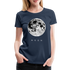 Mond Shirt Der Mond Frauen Premium T-Shirt - Navy