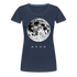 Mond Shirt Der Mond Frauen Premium T-Shirt - Navy