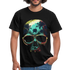 Totenkopf Palmen Sonnenbrille Sommer Männer T-Shirt - Schwarz