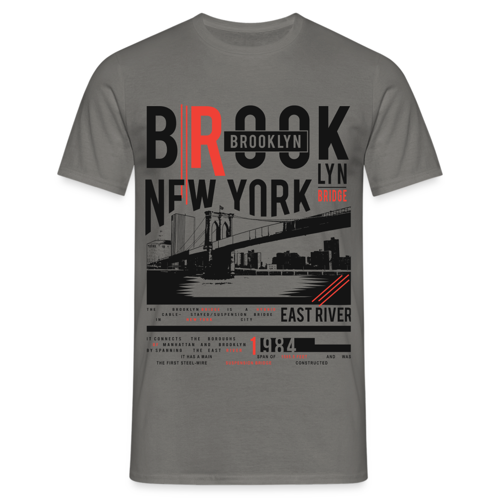 New York Shirt New York Brooklyn T-Shirt - Graphit