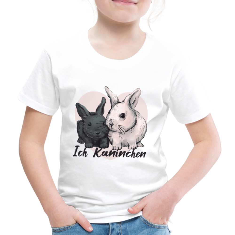 Süße Kaninchen Shirt Ich Kaninchen Kinder Premium T-Shirt - weiß