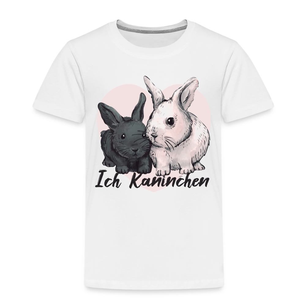 Süße Kaninchen Shirt Ich Kaninchen Kinder Premium T-Shirt - weiß