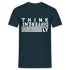Anders Denken Shirt Think Differently Männer T-Shirt - Navy