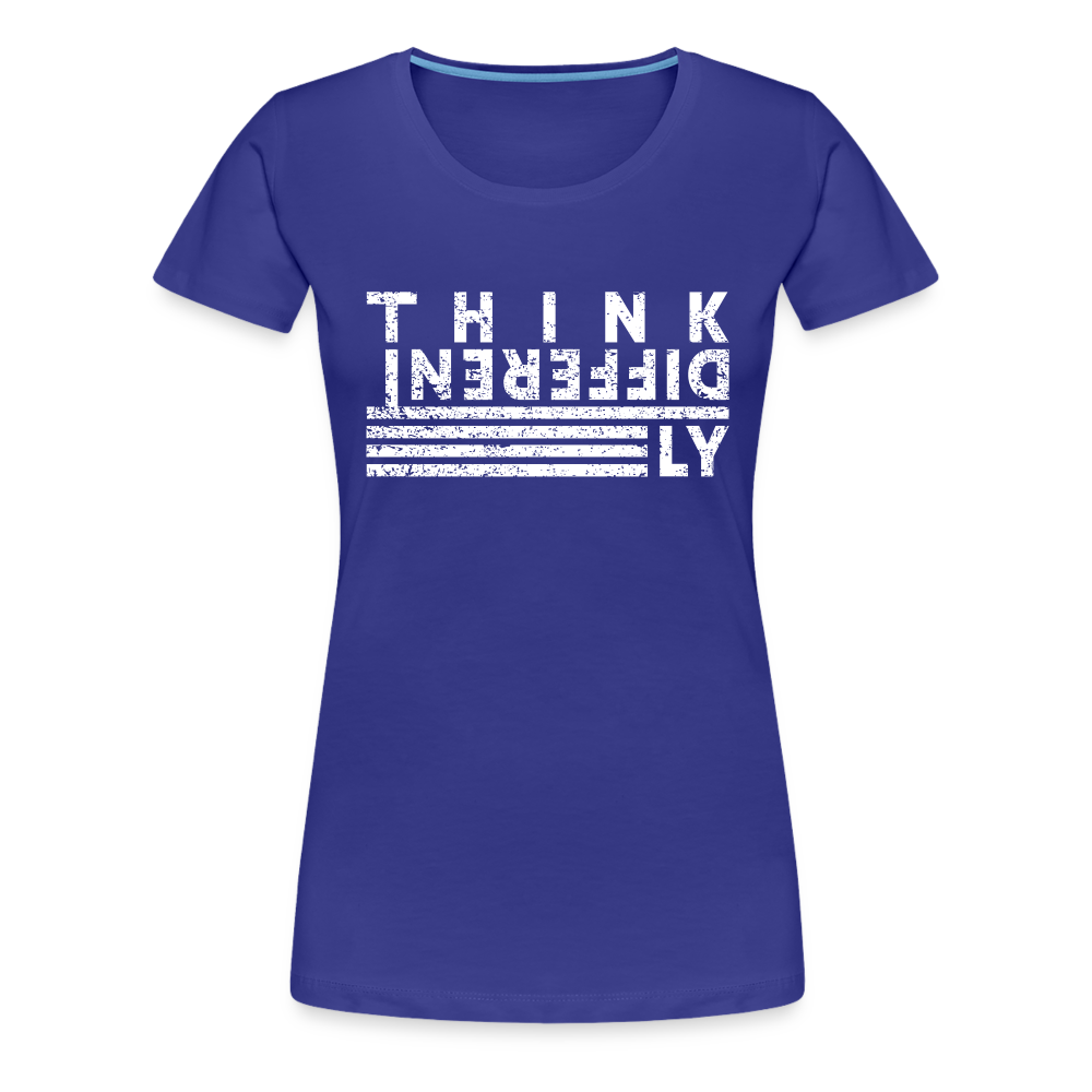 Anders Denken Shirt Think Differently Männer Frauen Premium T-Shirt - Königsblau
