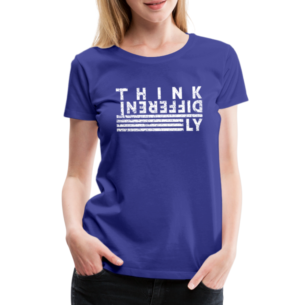 Anders Denken Shirt Think Differently Männer Frauen Premium T-Shirt - Königsblau