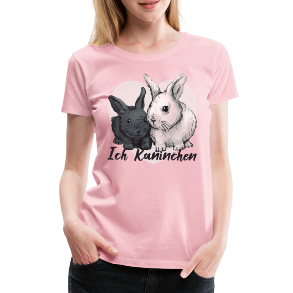 Süße Kaninchen Shirt Ich Kaninchen Frauen Premium T-Shirt - Hellrosa