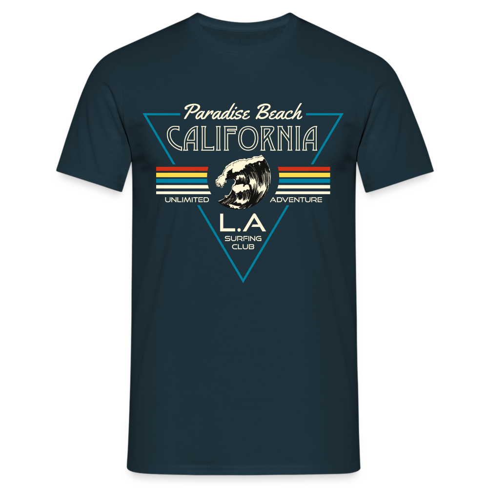 Surfen California Beach Los Angeles Männer T-Shirt - Navy