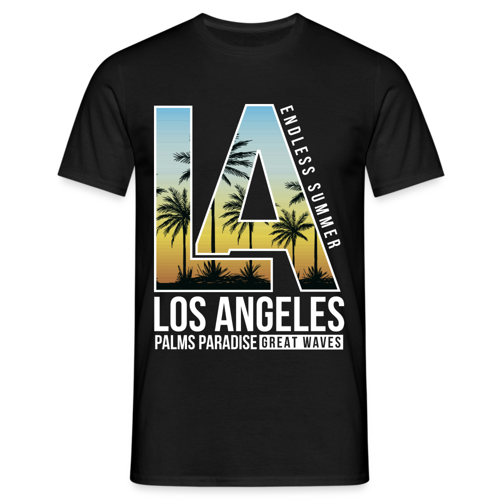 Los Angeles Sommer Shirt Endless Summer  T-Shirt - Schwarz