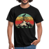 Berge und Mountain Berg Shirt Retro Vintage Style T-Shirt - Schwarz