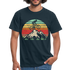Berge und Mountain Berg Shirt Retro Vintage Style T-Shirt - Navy