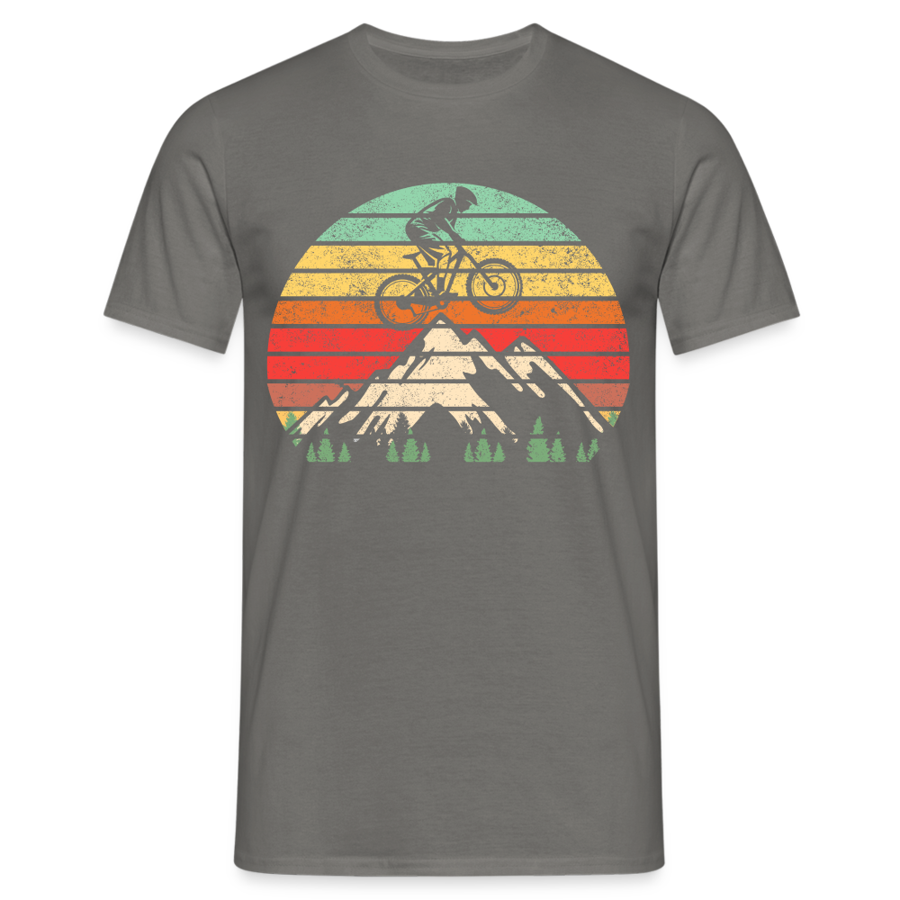 Berge und Mountain Berg Shirt Retro Vintage Style T-Shirt - Graphit