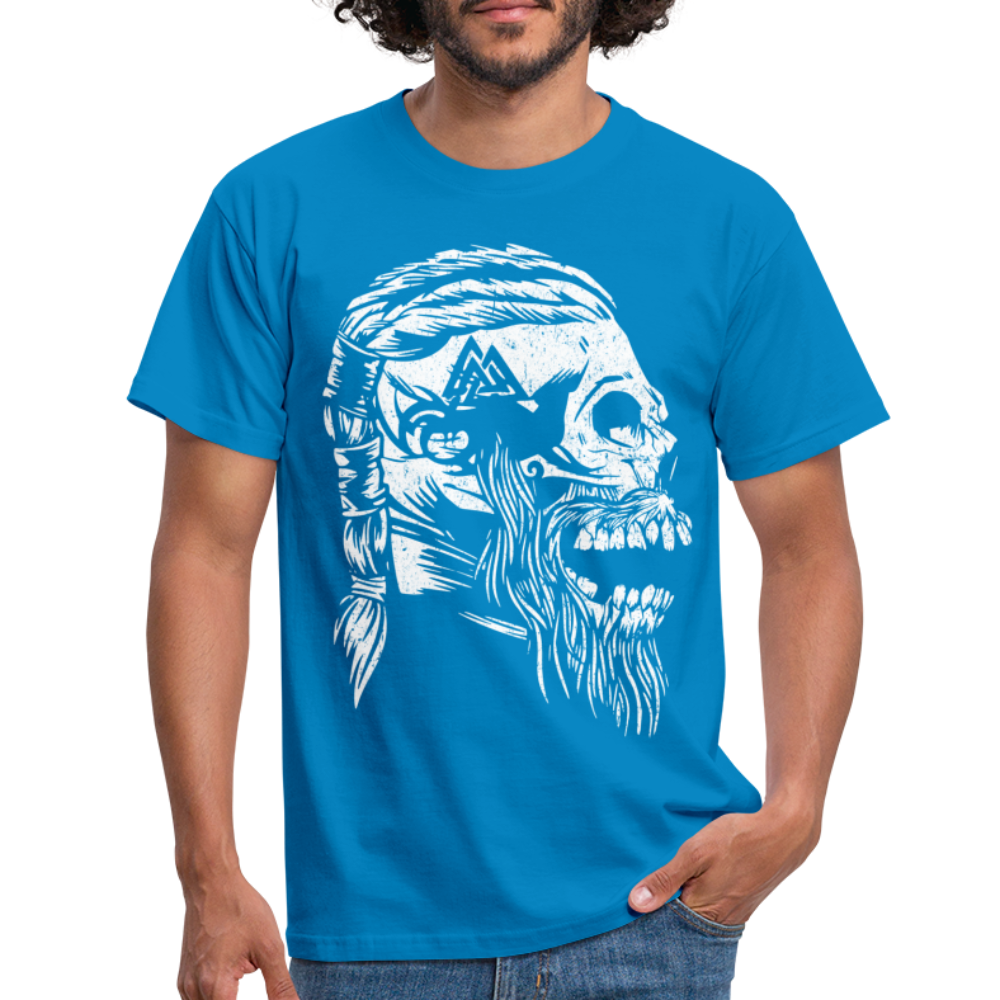 Wikinger Shirt Wikinger Totenkopf Viking Skull T-Shirt - Royalblau