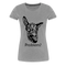 Lustiger Esel Hast du ein Problem Frauen Premium T-Shirt - Grau meliert