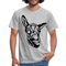 Lustiger Esel Riesen Lippe Männer T-Shirt - Grau meliert