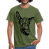 Lustiger Esel Riesen Lippe Männer T-Shirt - Militärgrün