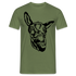 Lustiger Esel Riesen Lippe Männer T-Shirt - Militärgrün