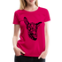 Lustiger Esel Frauen Premium T-Shirt - dunkles Pink