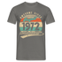 50. Geburtstag Geboren August 1972 Awesome Since 1972 T-Shirt - Graphit