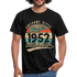 70. Geburtstag Geboren August 1952 Awesome Since 1952 T-Shirt - Schwarz