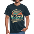 70. Geburtstag Geboren August 1952 Awesome Since 1952 T-Shirt - Navy