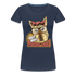 Hunde Shirt Wuff Wuff Madafakas Lustiges Hunde Frauen Premium T-Shirt - Navy