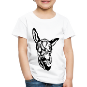 Lustiger Esel Kinder Premium T-Shirt - weiß