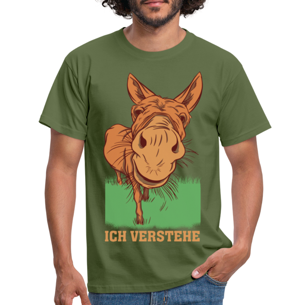 Lustiger Esel - Ich verstehe Lustiges T-Shirt - Militärgrün