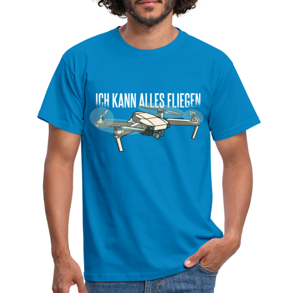 Drohne Drohnen Pilot Ich kann alles fliegen T-Shirt - Royalblau