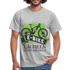 E-Bike Shirt - Lächeln statt hecheln - Lustiges T-Shirt - Grau meliert