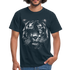 Stolzer Tiger mit Augenklappe T-Shirt - Navy