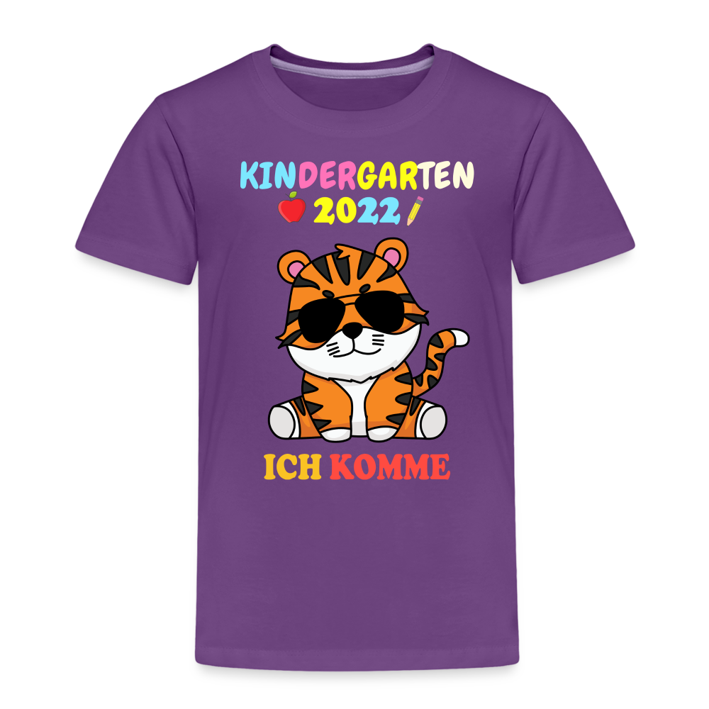 Kindergarten 2022 Shirt Ich komme in den Kindergarten Premium T-Shirt - Lila