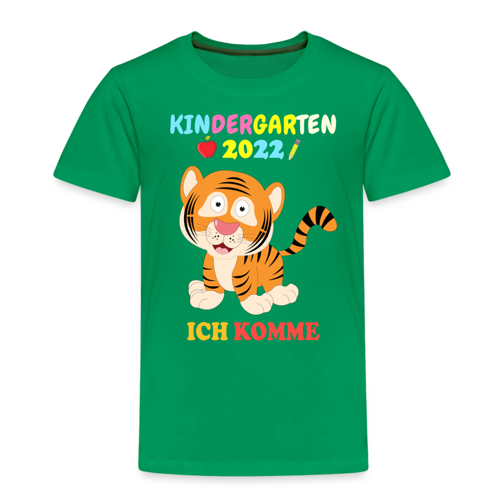 Kindergarten 2022 Shirt Ich komme in den Kindergarten Premium T-Shirt - Kelly Green