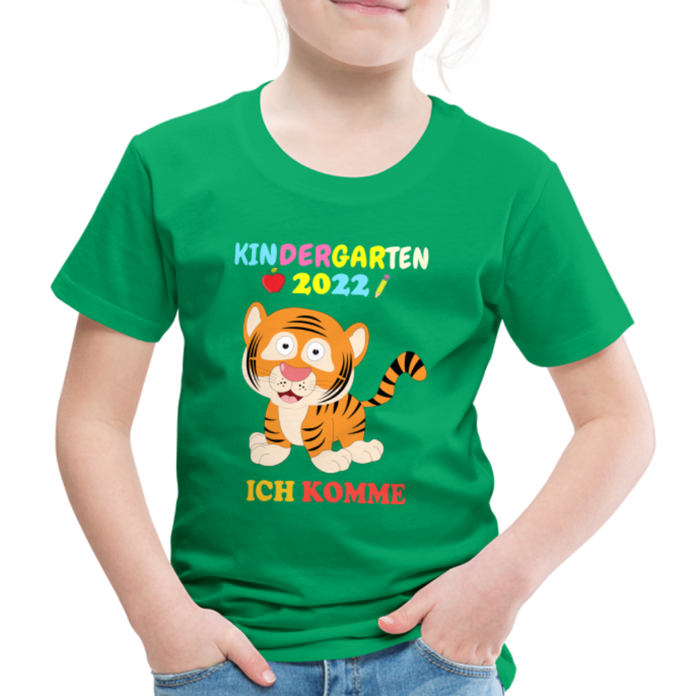 Kindergarten 2022 Shirt Ich komme in den Kindergarten Premium T-Shirt - Kelly Green