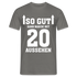 20. Geburtstag So gut kann man mit 20 aussehen Lustiges Geschenk Männer T-Shirt - Graphit