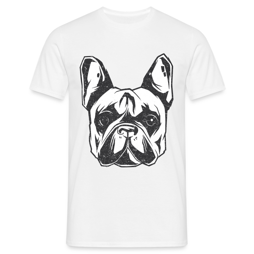 Hundeliebhaber Shirt Französische Bulldogge T-Shirt - weiß