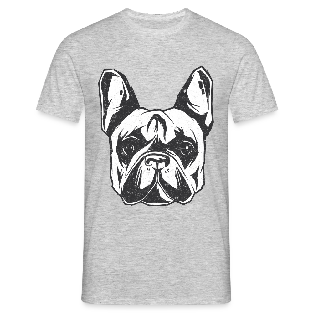 Hundeliebhaber Shirt Französische Bulldogge T-Shirt - Grau meliert