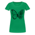 Sommer Shirt Schmetterling Blumen Frauen Premium T-Shirt - Kelly Green