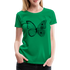 Sommer Shirt Schmetterling Blumen Frauen Premium T-Shirt - Kelly Green